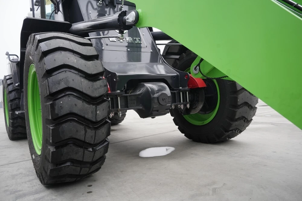 U & Me Traders in Pakistan: Green Wheel Loader with Black Bucket