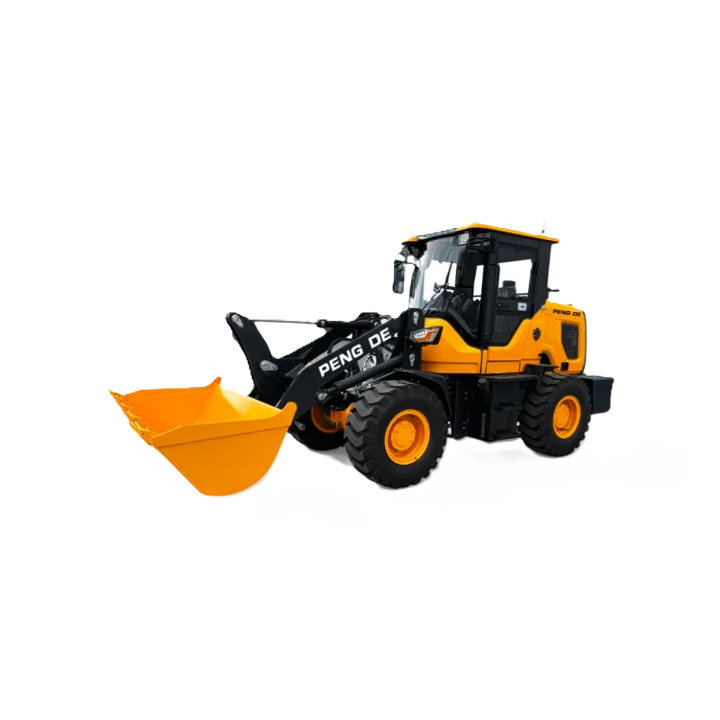 Model of a construction vehicle with 'U & Me' branding on a white background