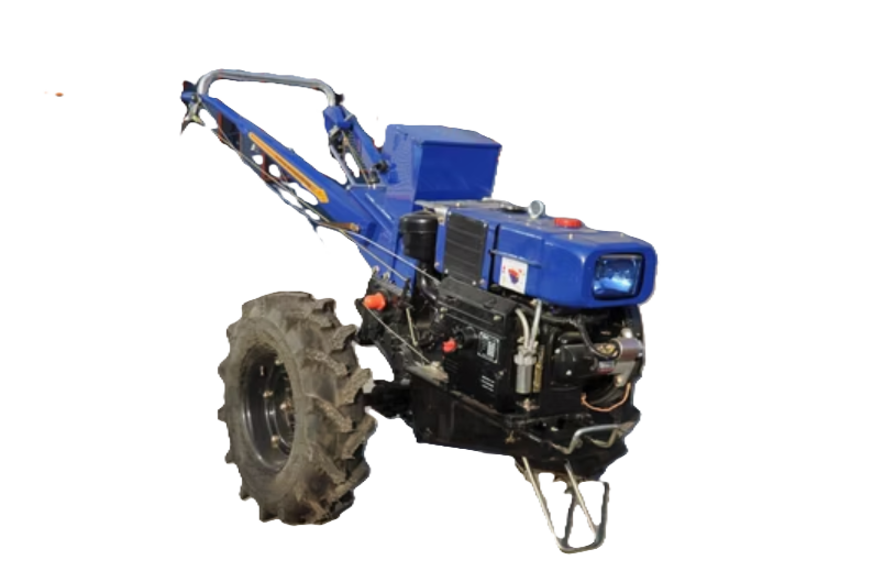 WL 121 15HP Walking Tractor and Hoeing Machine – Front View by U & Me