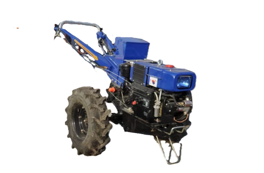 WL 121 15HP Walking Tractor and Hoeing Machine – Front View by U & Me